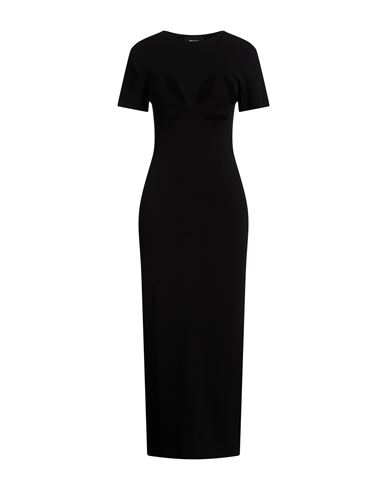 Woman Maxi dress Black Size L Viscose, Polyester