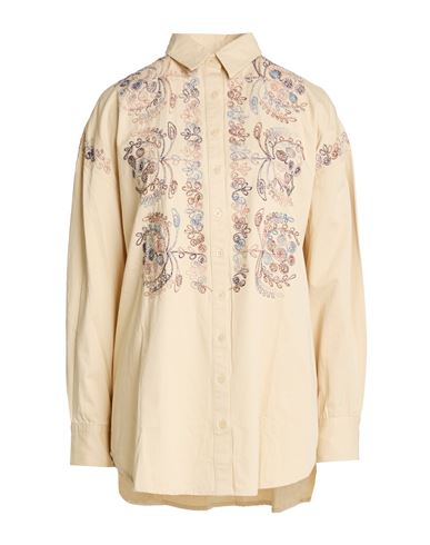Woman Shirt Sand Size M Cotton