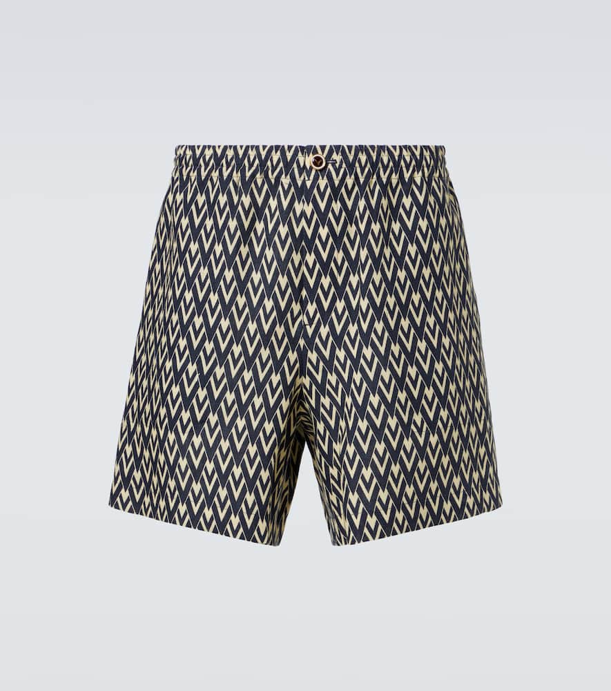 Toute La V linen Bermuda shorts