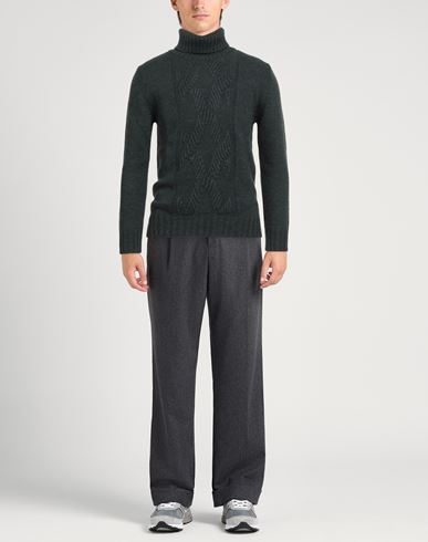 Man Turtleneck Green Size 42 Acrylic, Alpaca wool, Wool, Viscose