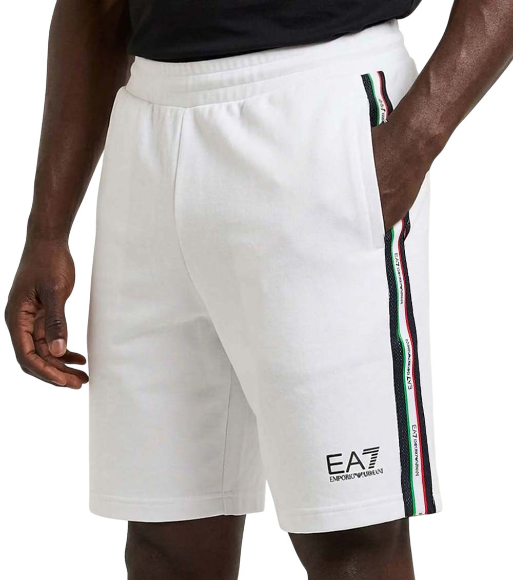 White Solid Shorts