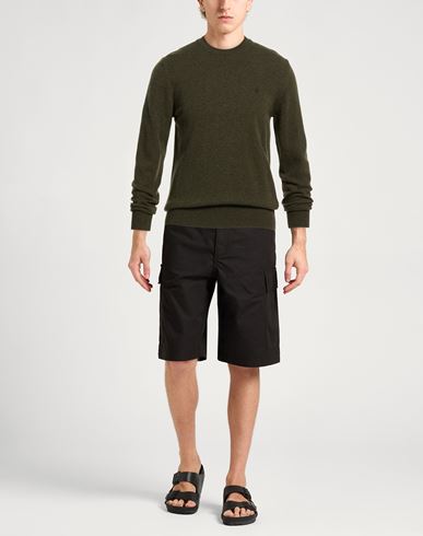 Man Sweater Military green Size 36 Virgin Wool