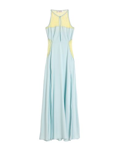 Woman Maxi dress Sky blue Size 8 Polyester, Elastane, Cotton, Polyamide