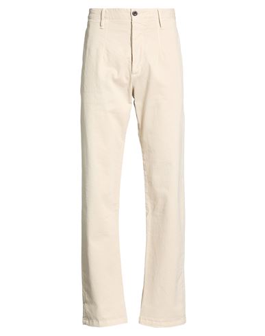 Man Pants Beige Size 30 Cotton, Elastane