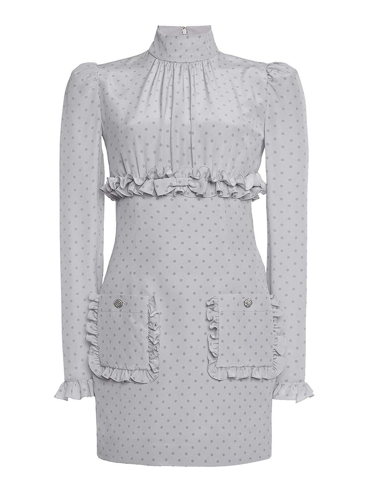 Polka-dot Mini Dress With Ruffles