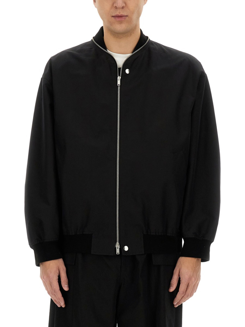 Blouson 11 Bomber In Black Cotton