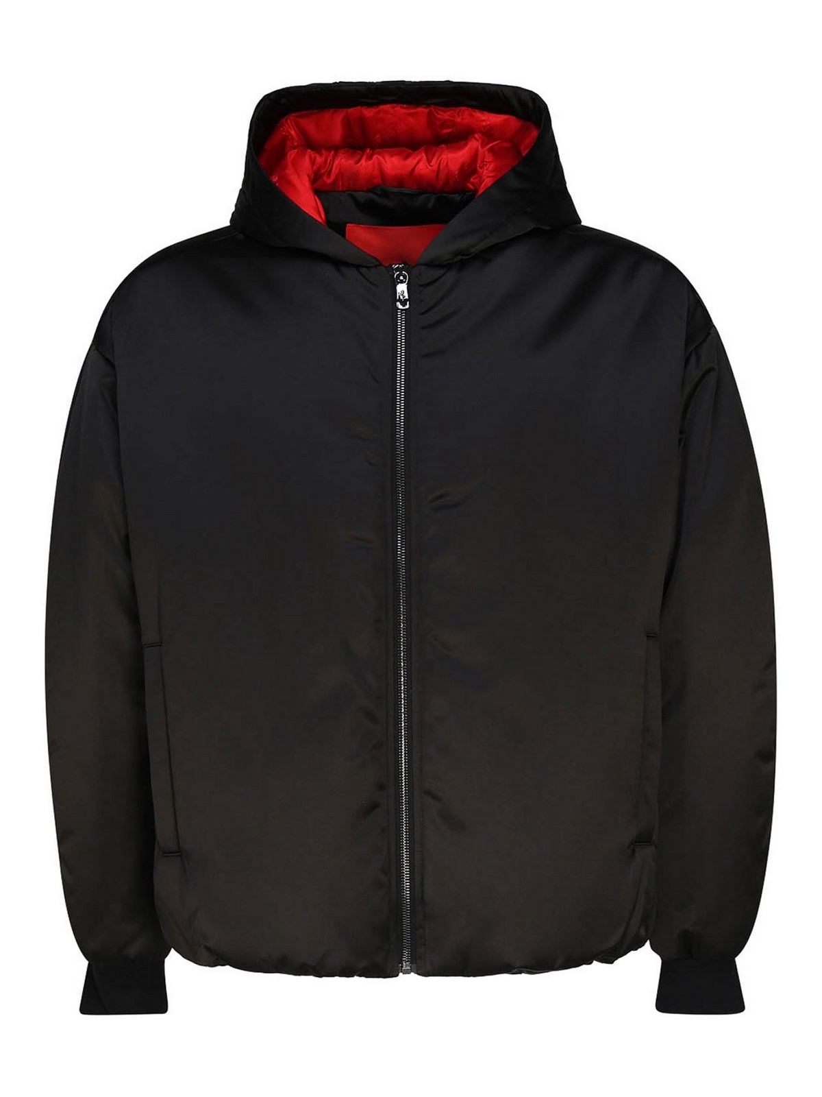 Eco-satin Black Bomber Jacket