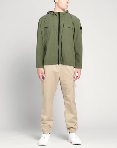 Man Jacket Military green Size 3XL Polyamide
