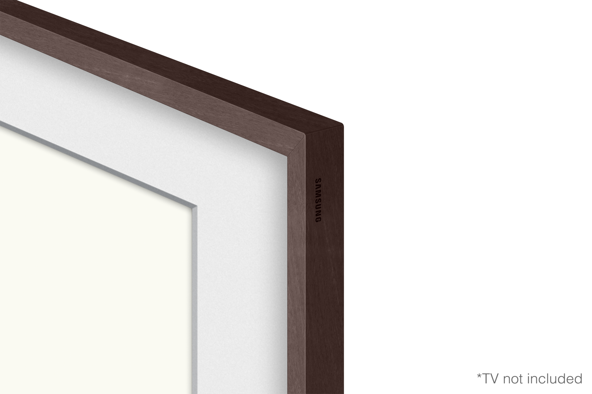 "Customisable Modern Brown Bezel for The Frame 43" TV"