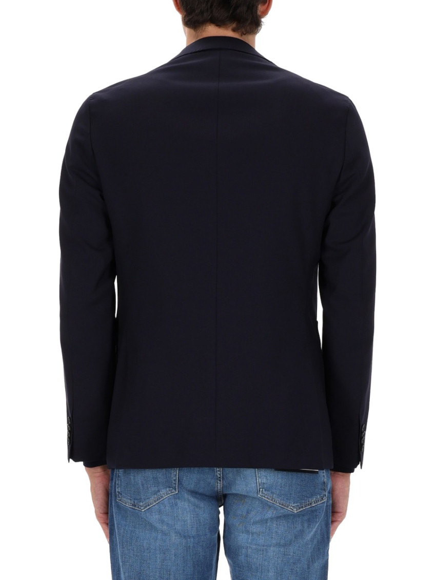 Boss - notched lapel jacket featuring front pocket