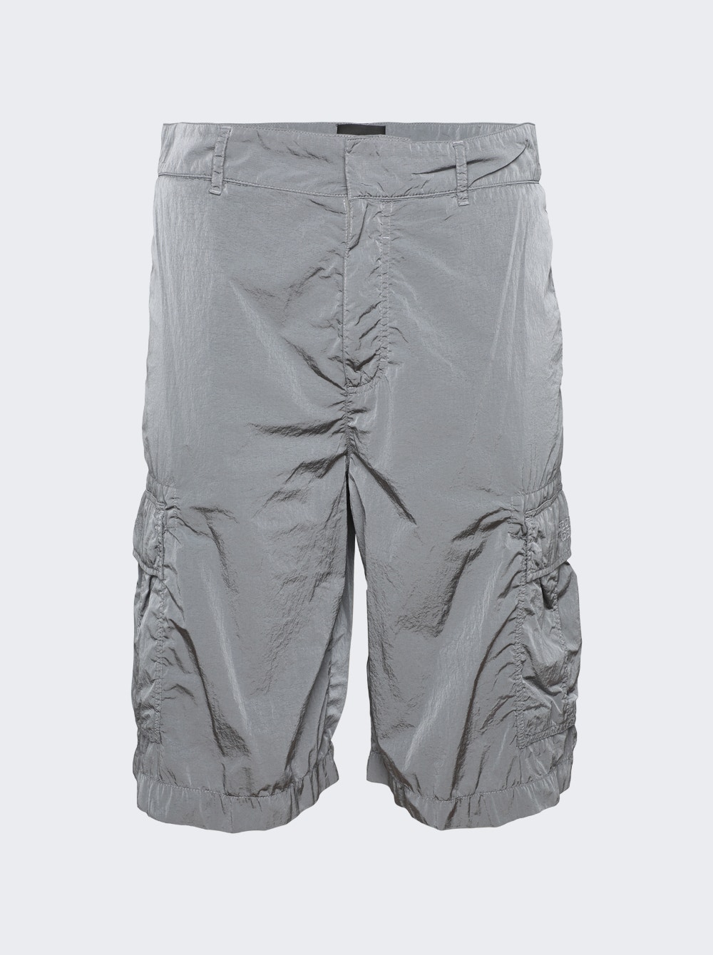 4G-embroidered cargo shorts - Grey