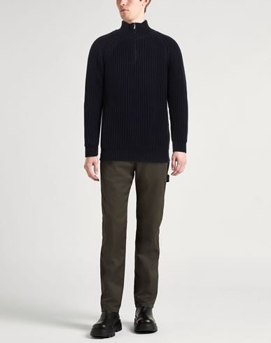 Man Turtleneck Midnight blue Size M Cotton