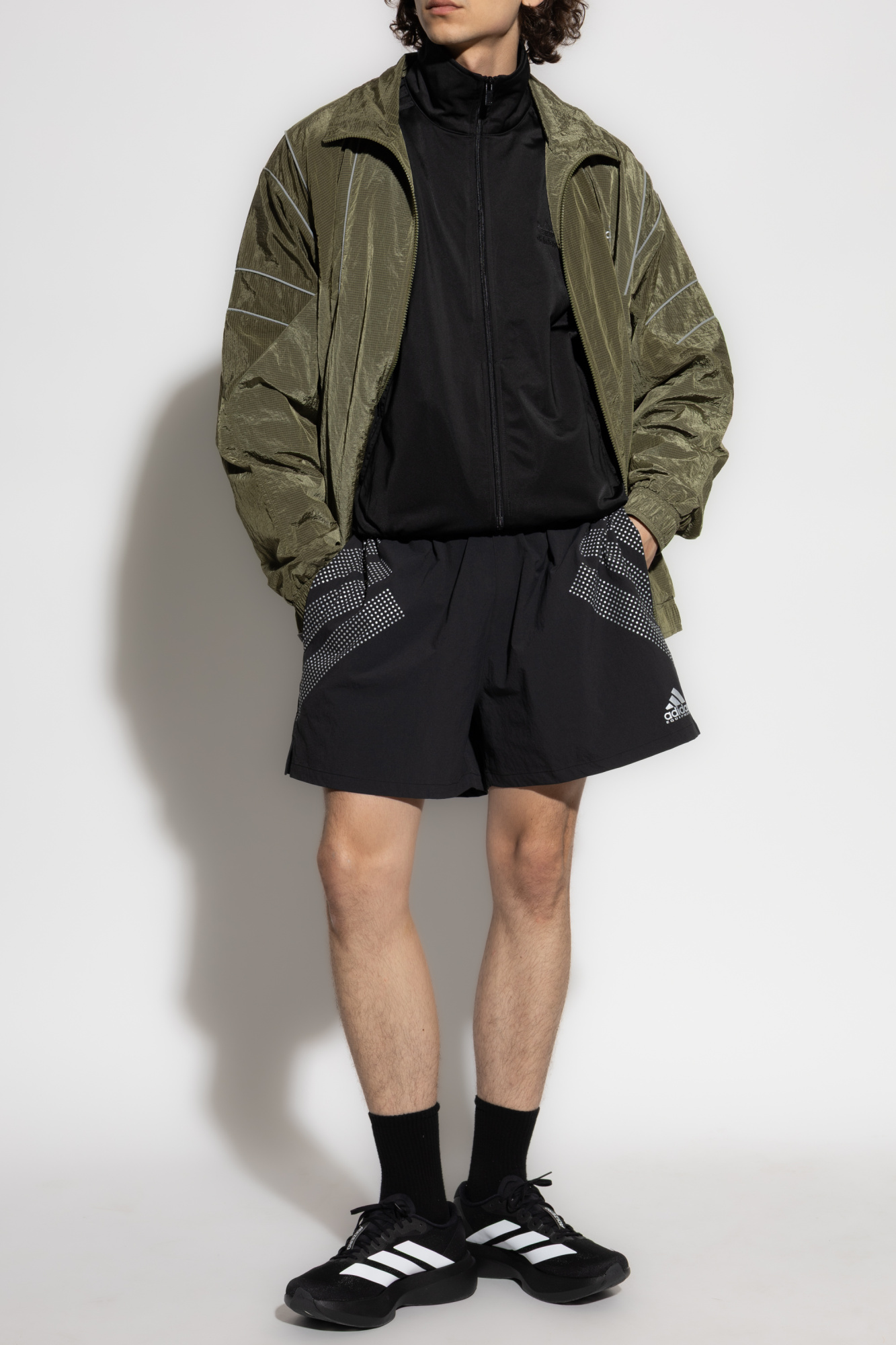 Printed Shorts, Men's, Black