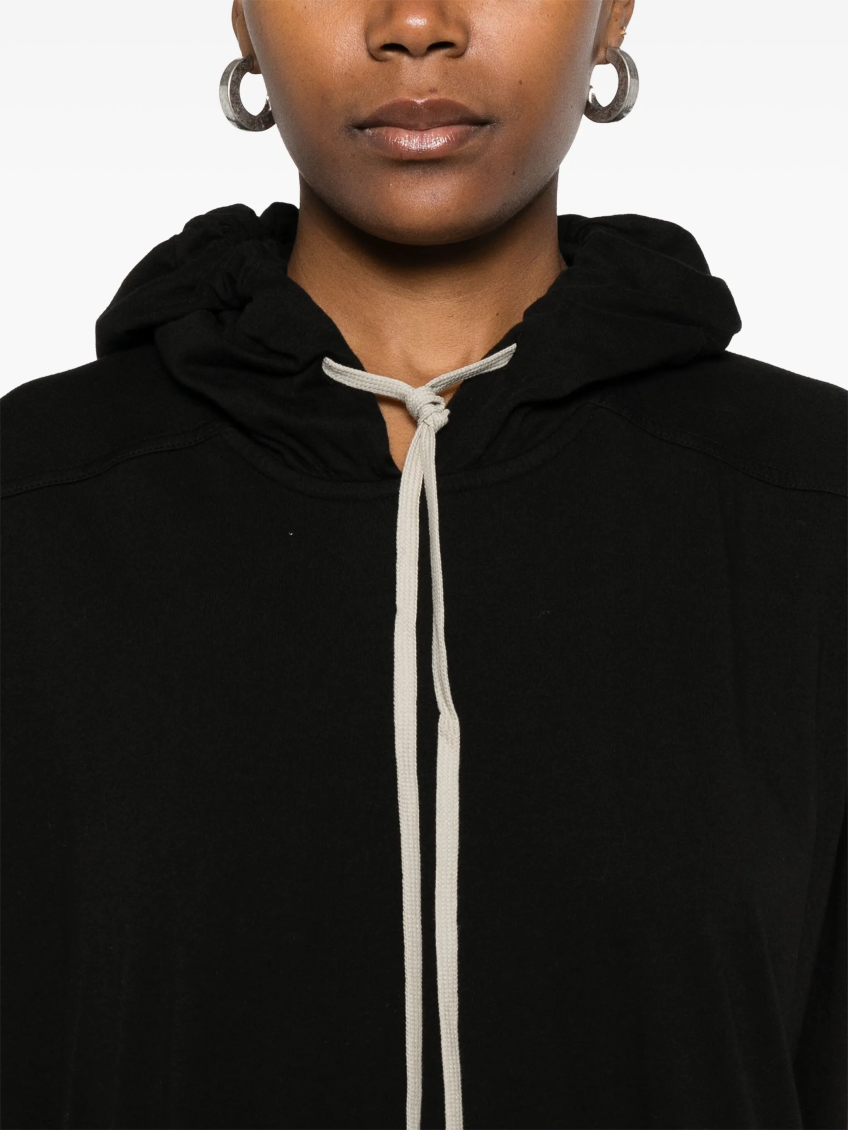 Black Hooded Long Dress