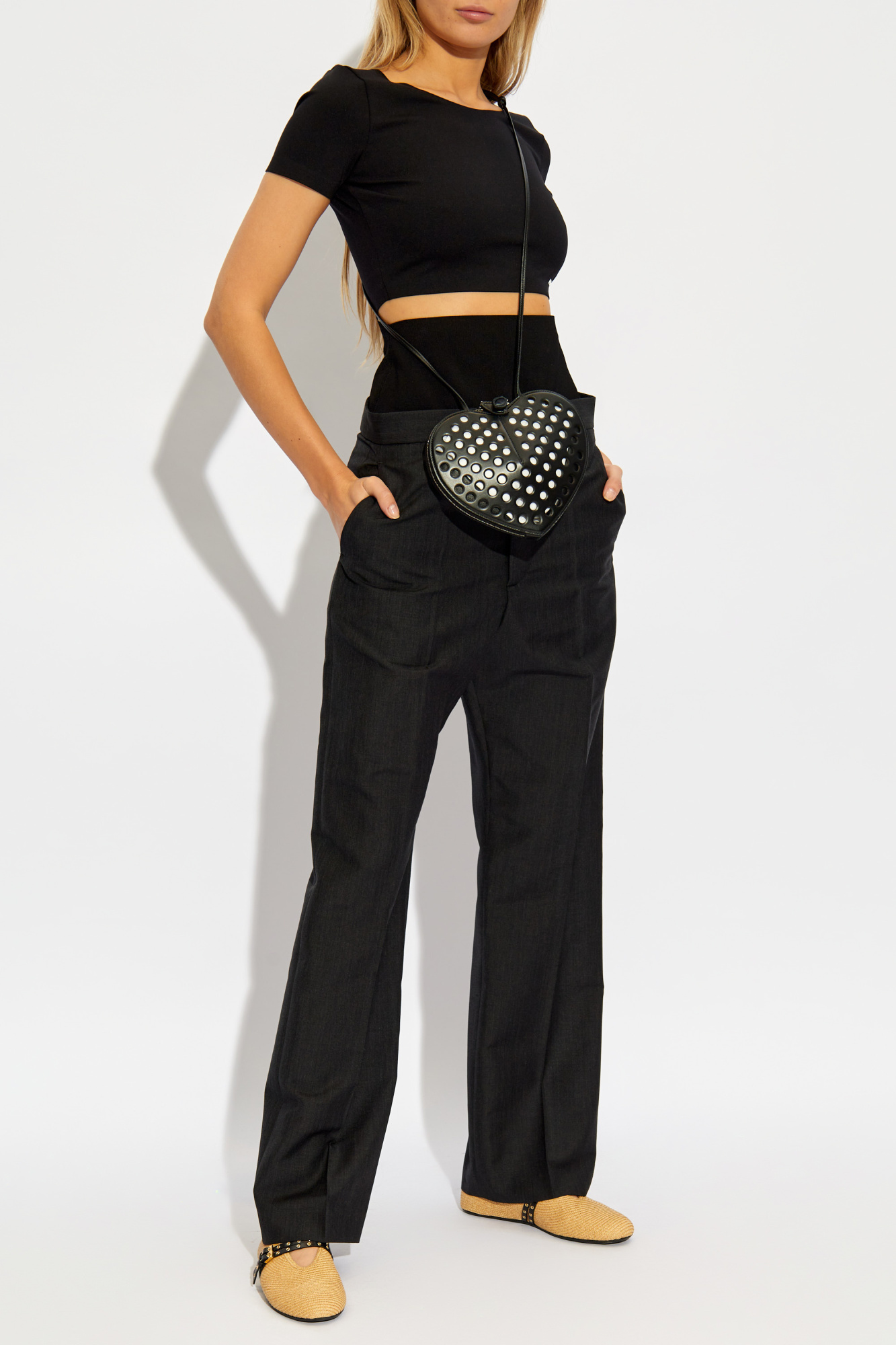Pants With Elastic Waistband, Women's, Black