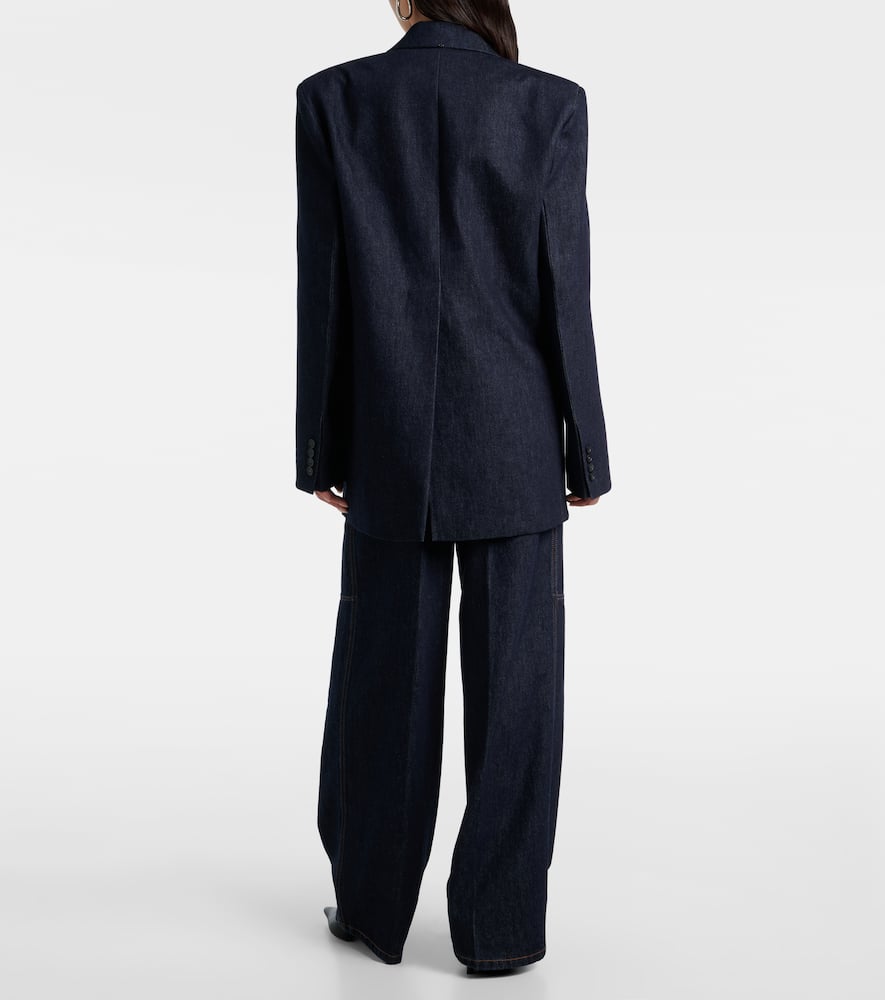 Ancella double-breasted denim blazer