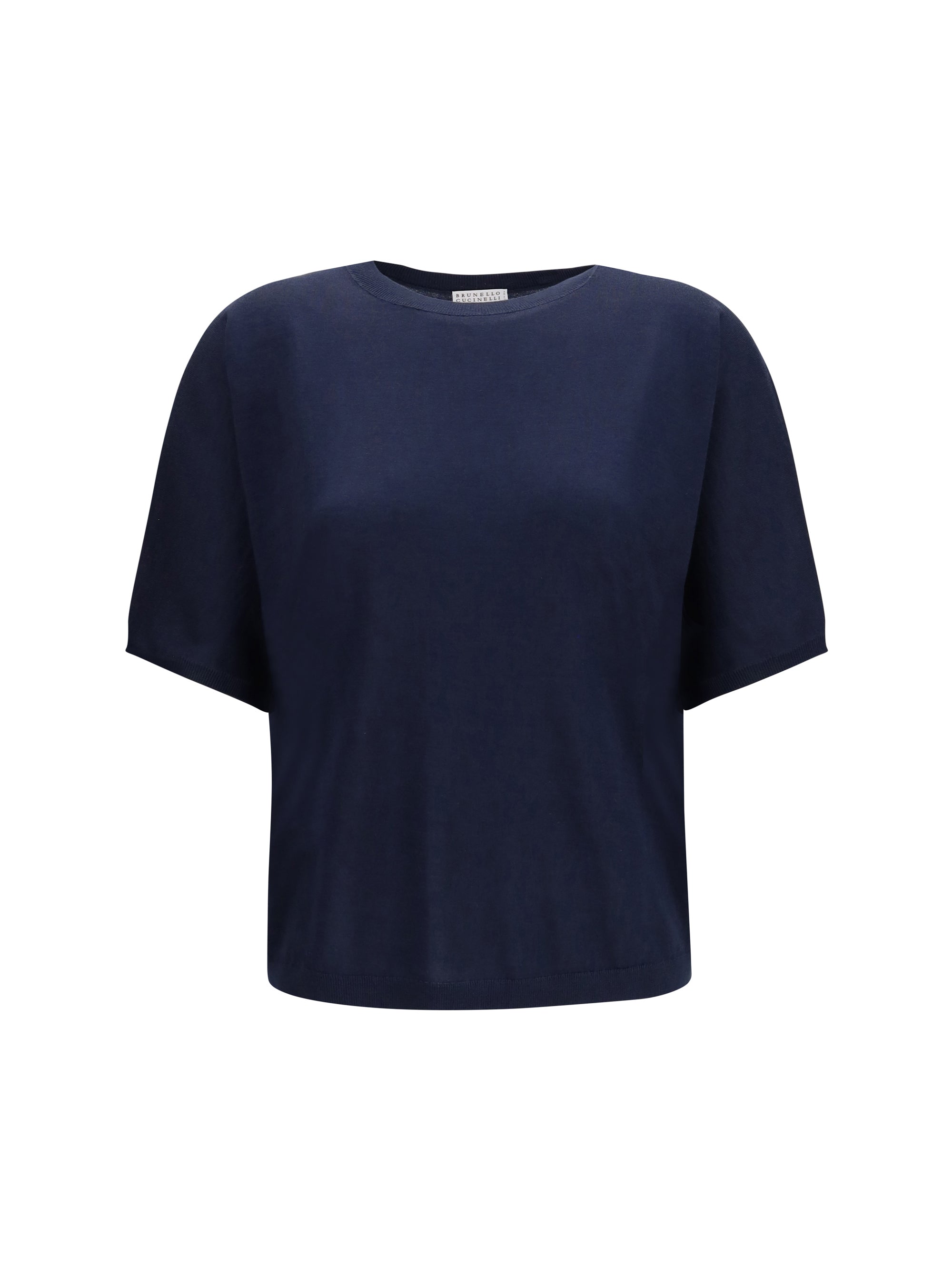 Cashmere and Silk Blend Sweater — Navy