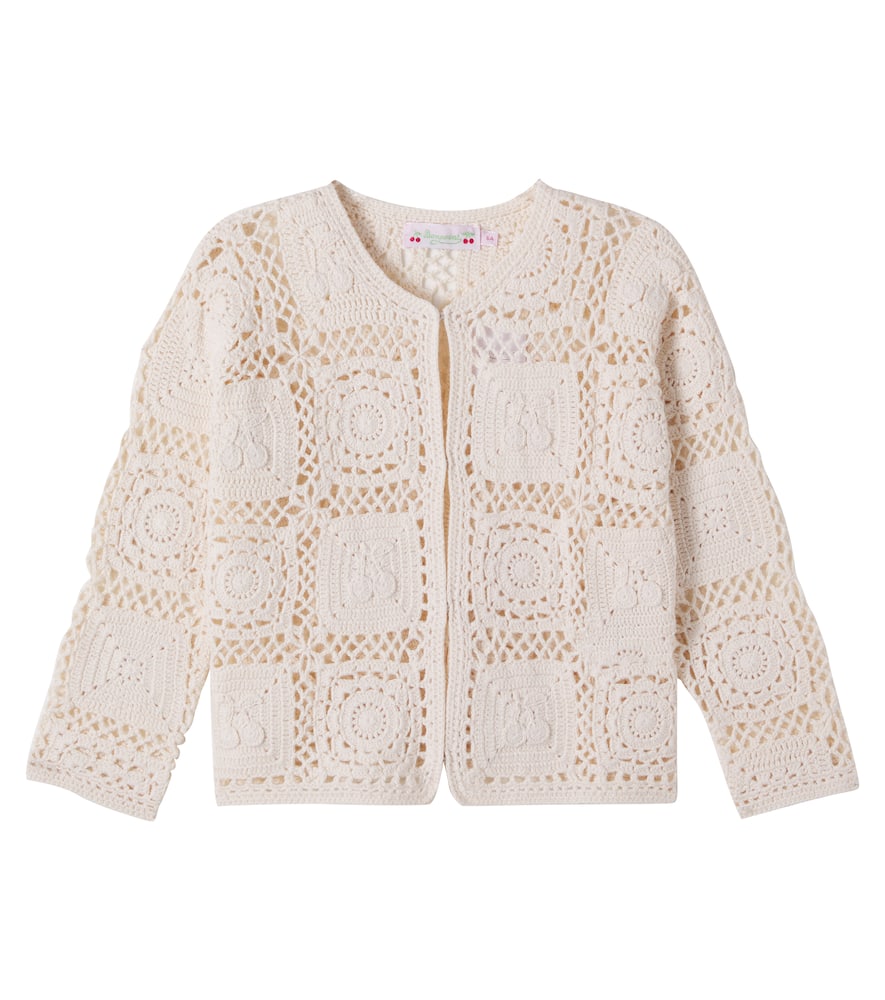 Lea-Maria crochet cotton cardigan