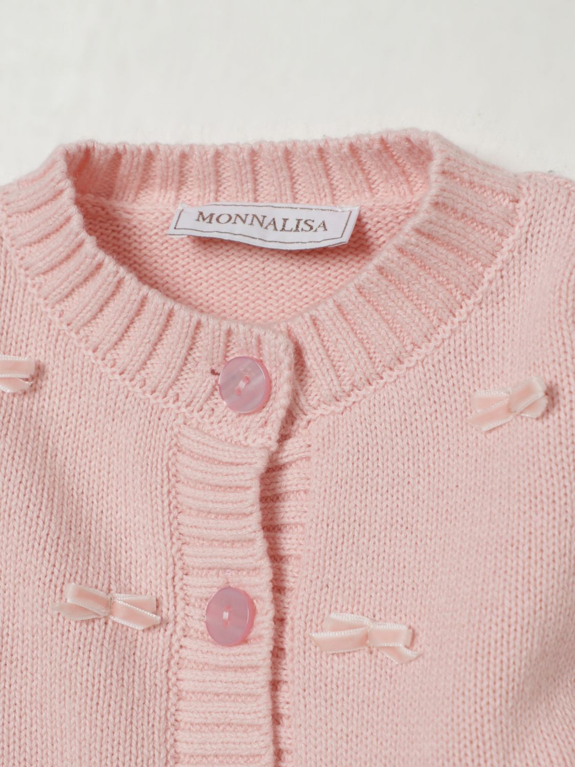 Bow-detail cardigan - Pink