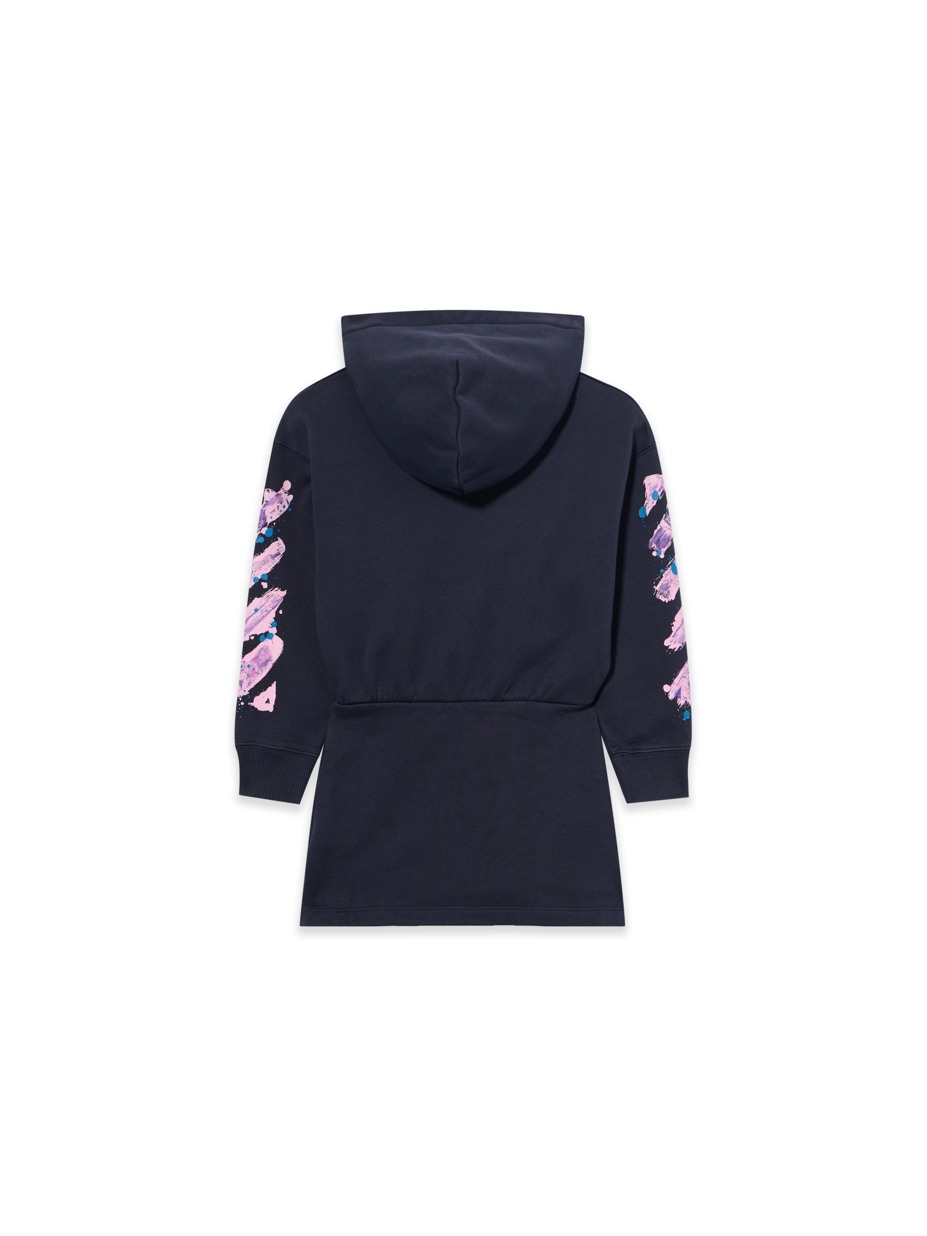 Diag Splat Hoodie Dress