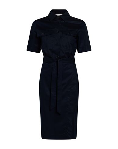Woman Midi dress Navy Size 2 Cotton