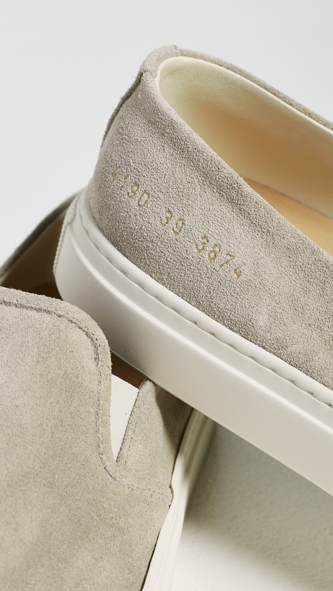 Slip On Low Profile Sneakers Warm Grey
