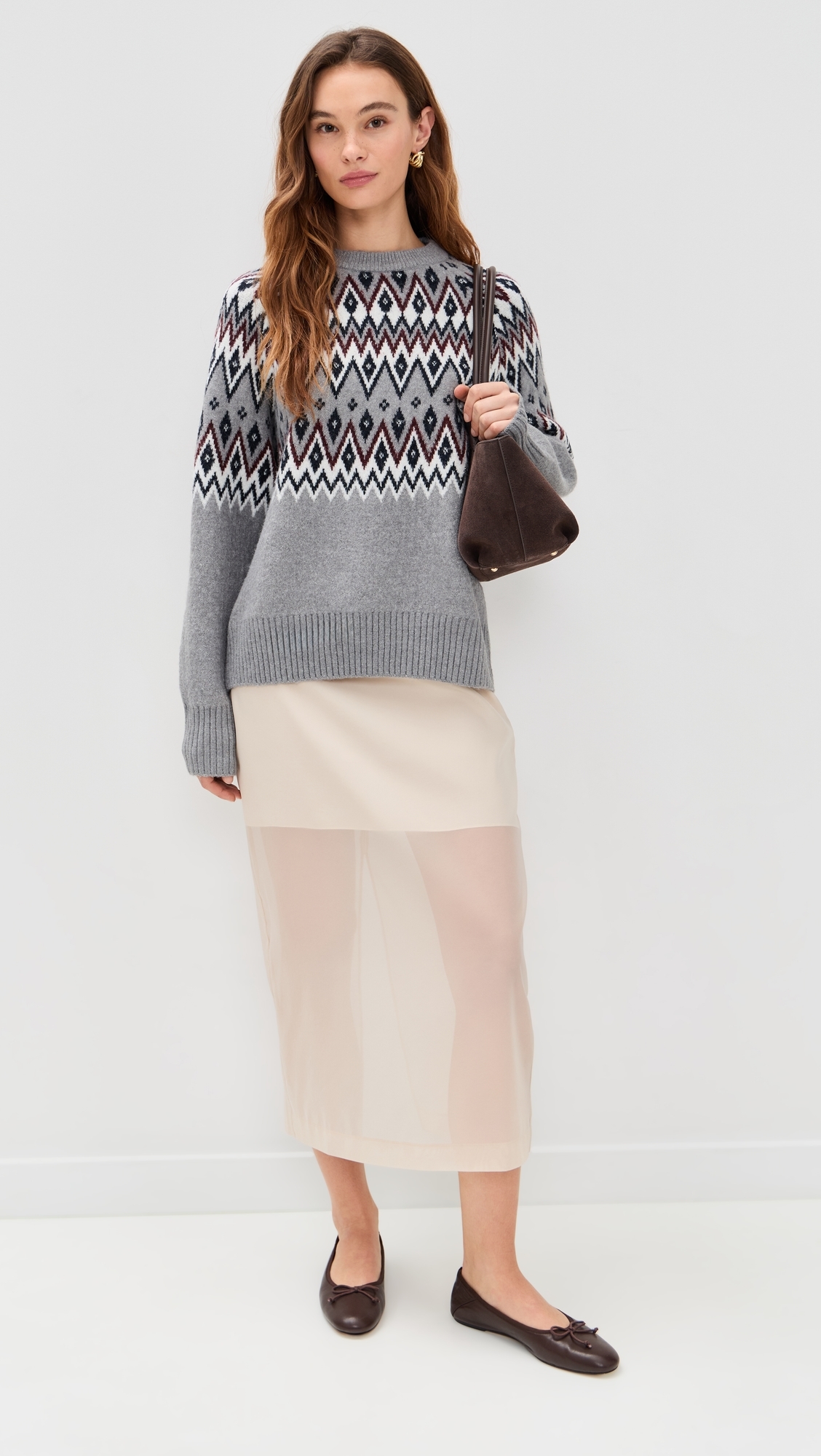 Fair Isle Pullover Ivory