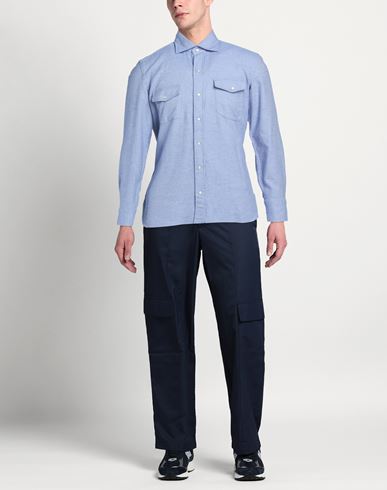 Man Shirt Sky blue Size M Cotton
