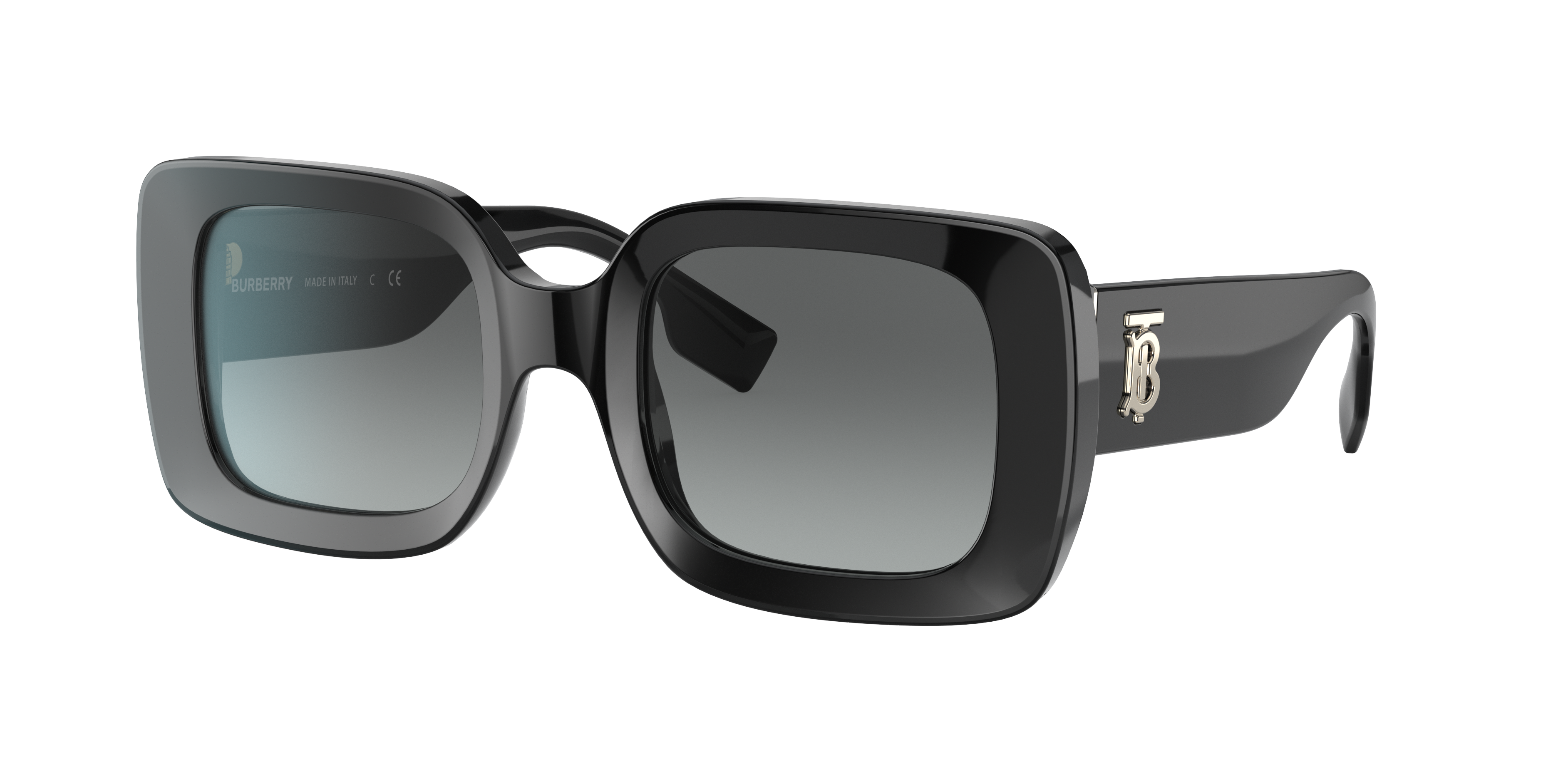 Burberry Woman Sunglass Delilah - Frame color: Black, Lens color: Grey Gradient
