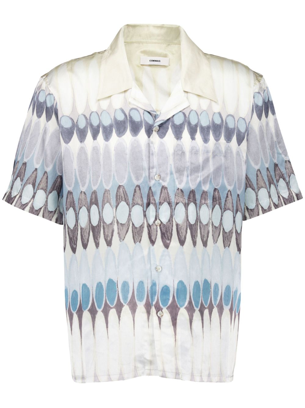 Pattern-printed shirt - White