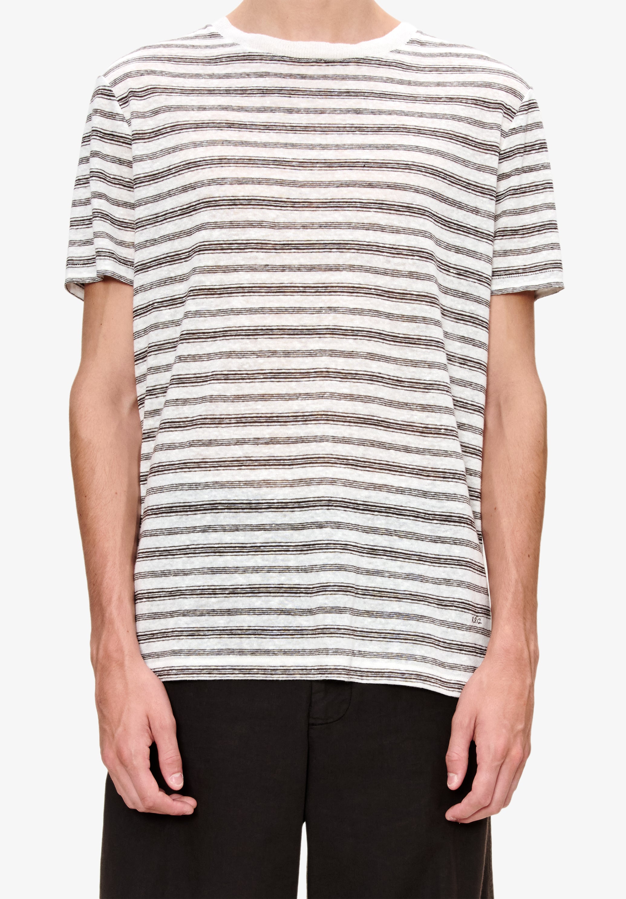 A. P.C. Men's Ray T-shirt Size: Extra Small in Brown