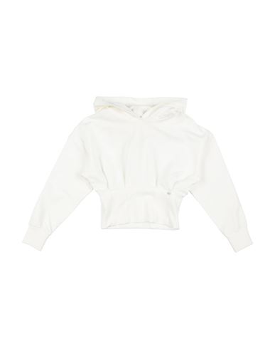 Kid Girl Sweatshirt White Size 12 Cotton, Elastane