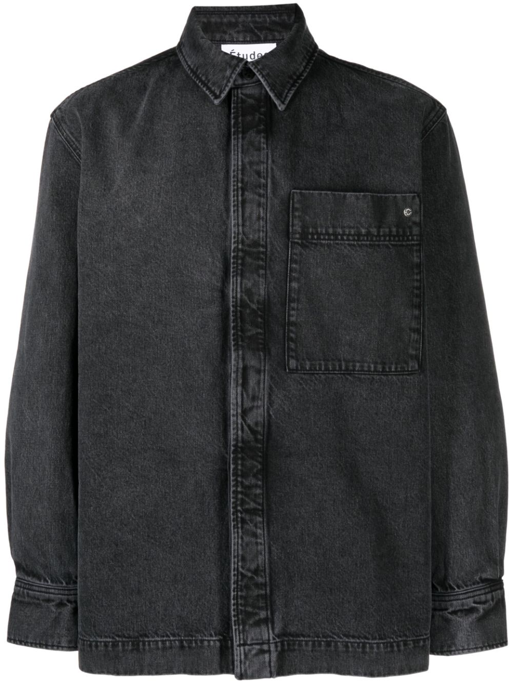 Picture Denim washed shirt - Black