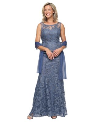 Womens Long Embroidered Sleeveless Dress