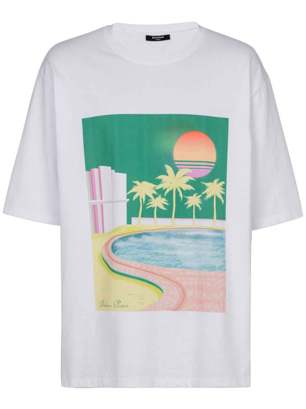 Graphic-print cotton T-shirt - White