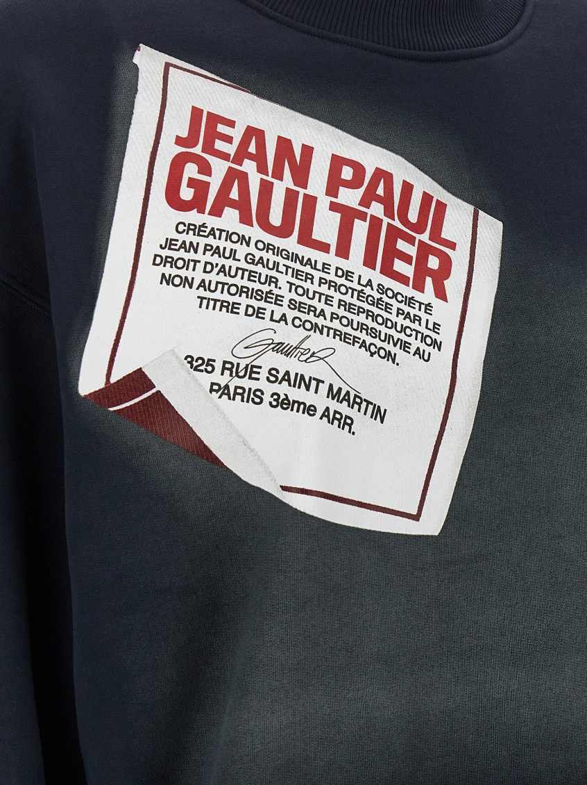The Blue Gaultier Label Sweatshirt Blue