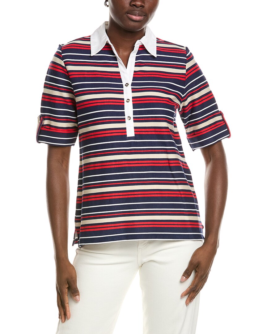 Elbow Roll Cuff Polo Shirt