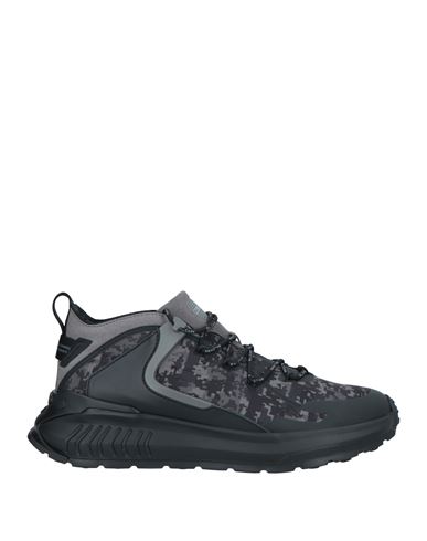 Tod's No_code Man Sneakers Black Size 12 Leather, Textile fibers