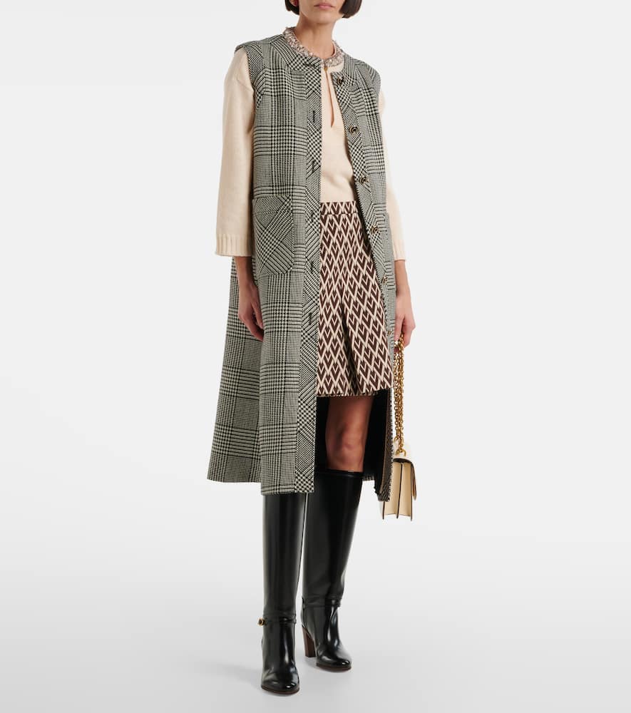 Embellished virgin wool sweater
