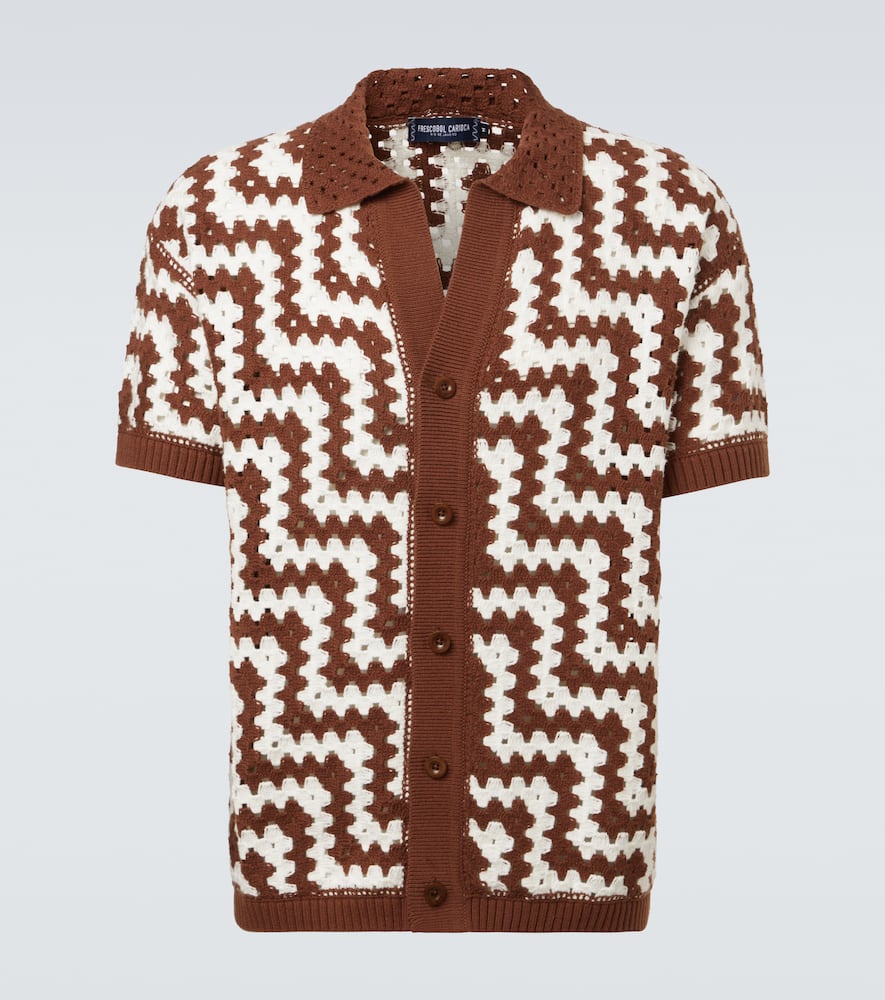 Pinto crochet cotton cardigan