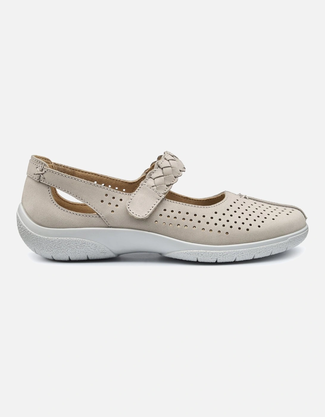 Hotter Women's Quake II Womens Extra Wide Mary Jane Shoes - Tan