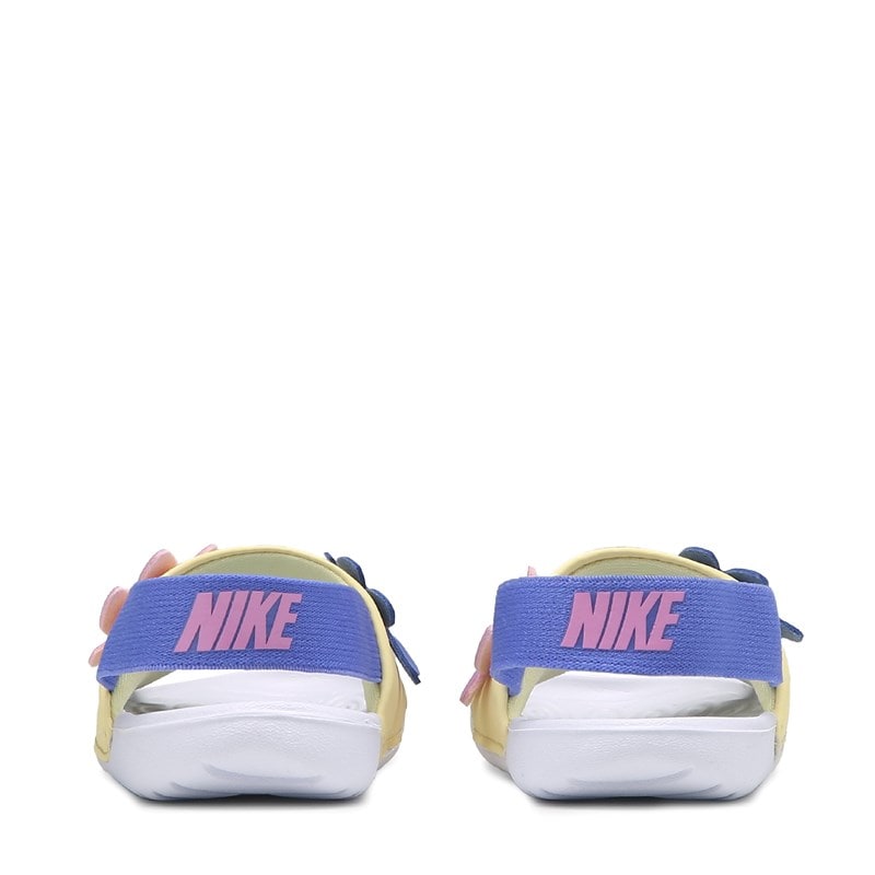 Kids' Kawa Slide Sandal Baby/Toddler Sandals (White/Yellow Floral)
