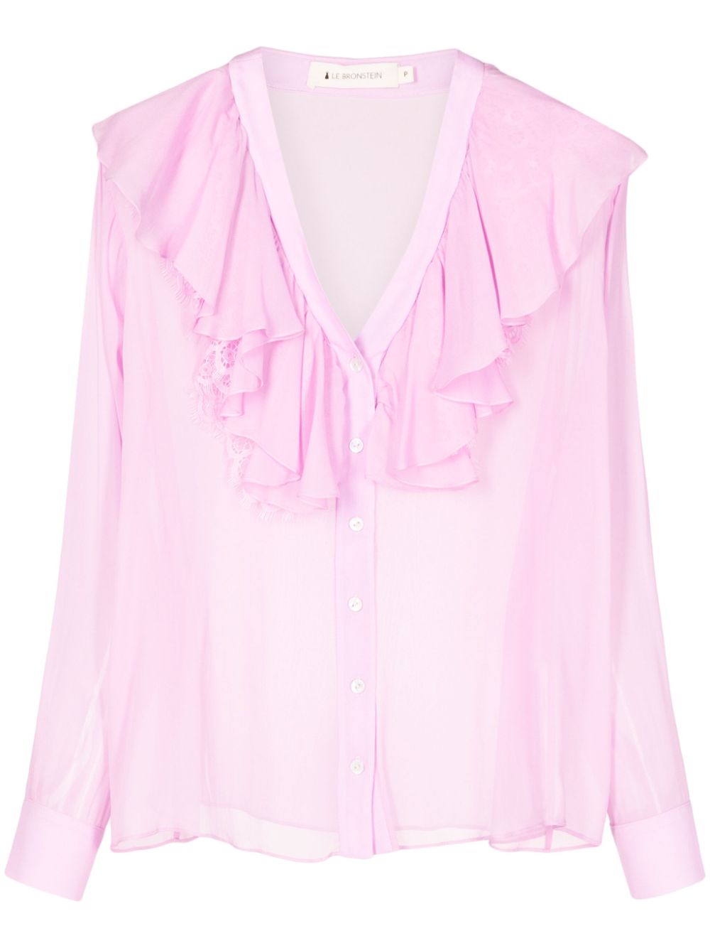 Jabour ruffled-trim blouse - Pink