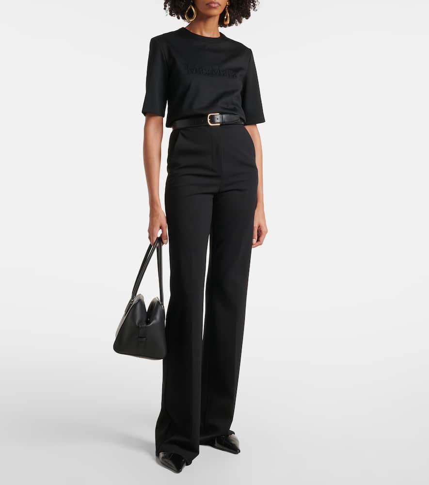 Peter embroidered wool T-shirt