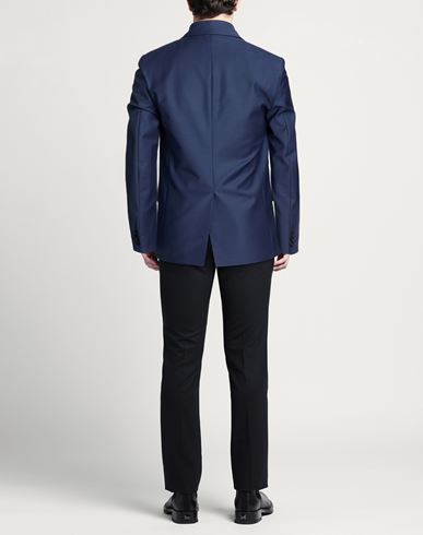 Man Blazer Navy Size 36 Polyester, Virgin Wool, Elastane