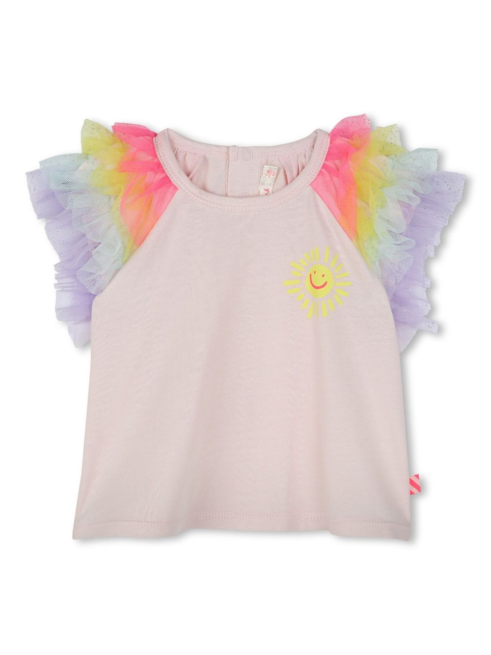Ruffle-detail top - White