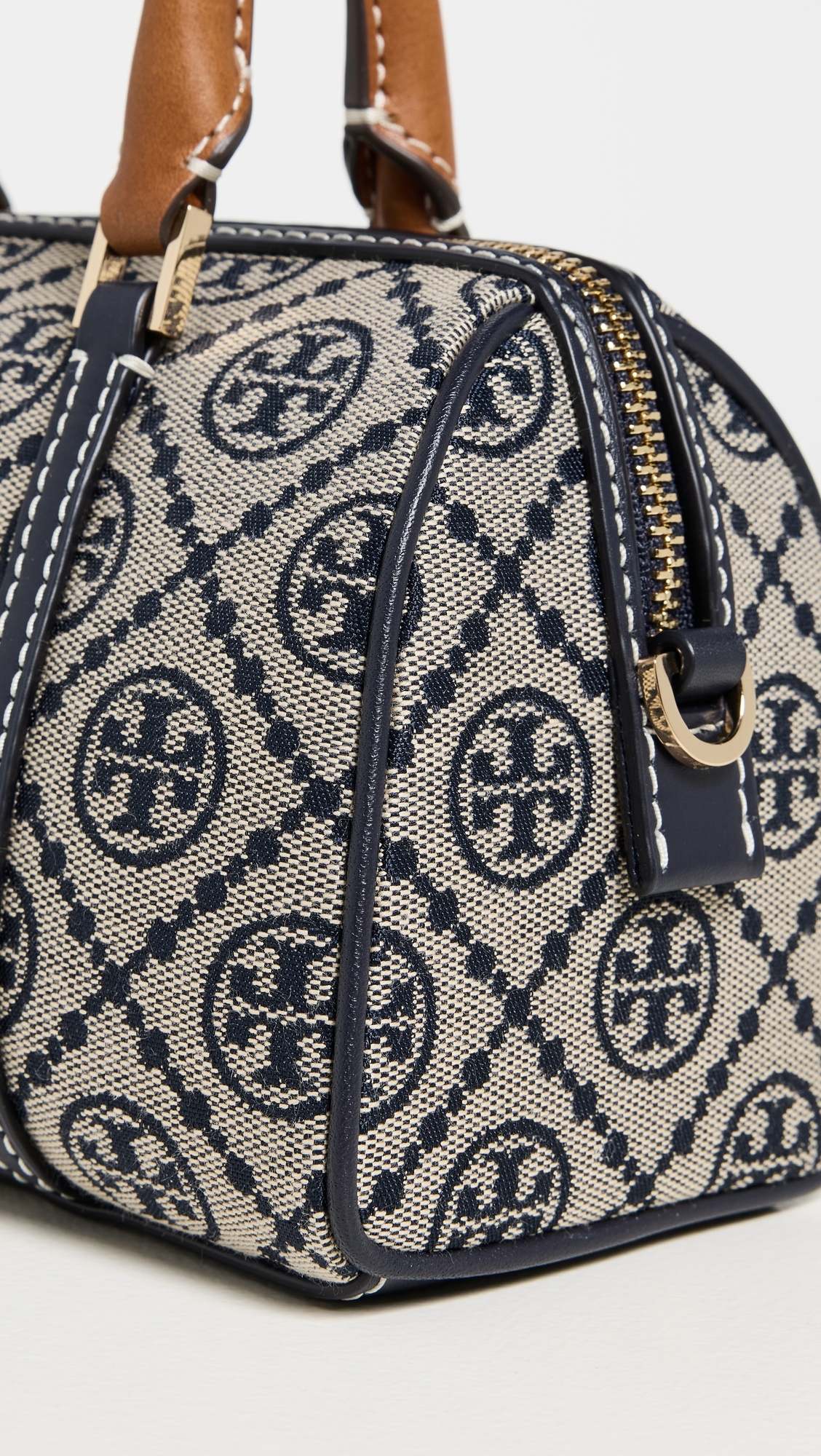 Tory Burch T Monogram Mini Barrel Bag Tory Navy One Size