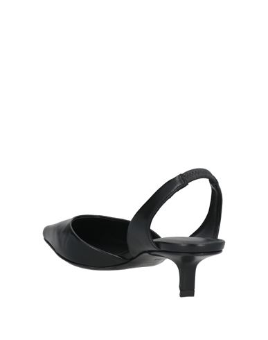 Woman Pumps Black Size 6 Leather