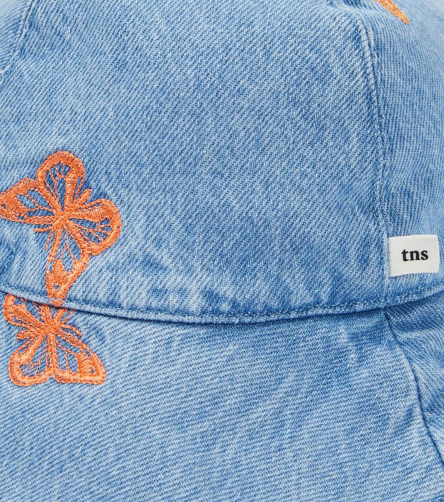 Burbank embroidered denim bucket hat