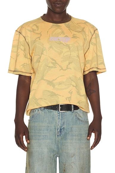 Martine Rose Classic T-Shirt in Orange Camo - Orange. L also in M, XL/1X
